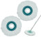 2 mocio in microfibra di ricambio compatibile, testa di ricambio per Clean Twist Disc Mop Ergo, Mop Systèmes mop testa di ricambio molto assorbente, adatto per tutti i tipi di terreno