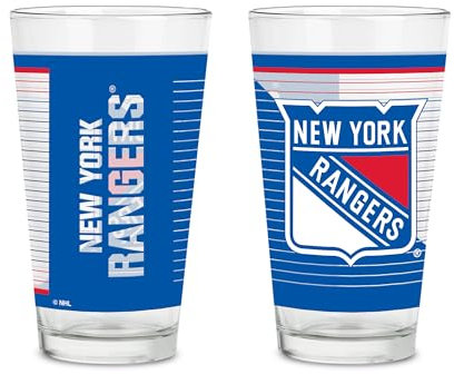 Rico Industries NHL Hockey St. Louis Blues 473.6 g Pint-Gläser mit digital gedrucktem Logo, Set mit 2 klassischen Trinkgläsern, für Fans, spülmaschinenfest
