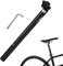 LALAGO Fahrrad-Sattelstütze 31.6mm Aluminium Sattelrohr Sattelstange 400mm für Mountainbikes Rennrad Bike Track