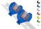 Hutschienenhalter/Adapter Mini für Shelly-MINI DIN Rail bracket (35mm) (2er-Set Blau, Prime)