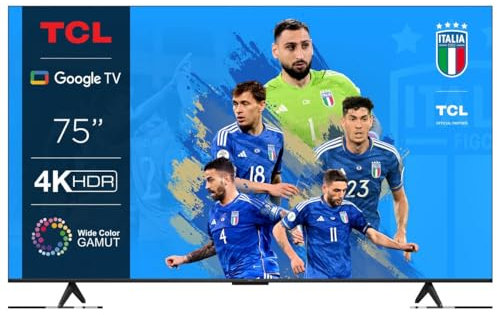 TV LED Tcl 75P755 190 cm 4K UHD 2024 Aluminium brossé