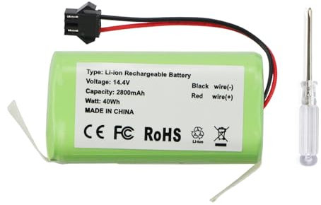 ANTIEE Vacuum Cleaner Batteria per INR18650 M26-4S1P Robots ECOVACS 2349 4INR19/66 avec Aspirateurs 14.4V 2800mAh