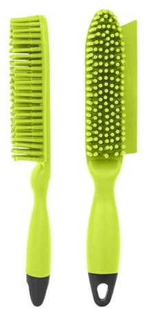 Acpetdr Green Pet Hair Removal Brush 2 in 1 Rubber Bristle Brush for Dogs and Cats for Pet's Hair Furniture Carpets and Car Seats(1 Pack)