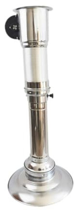 Ronyme Teleskop-Rauchabzug für Grill, Rohrkamin, praktisches gerades Auspuff-Teleskop-Auspuffrohr für Bratenfleischgeschäfte, 30cm Haube