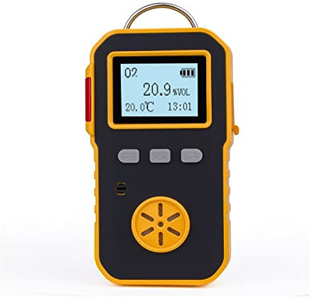 Luftqualitätsmonitor Industry Portable Professional Sauerstoffdetektor Gasanalysator O2 Meter Monitor Zur Messung Von 0-30% VOL Schall- Und Lichtvibrationen Genauere Messdaten