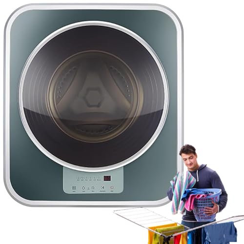 YANGYMM Min Lavadora de Pared, Lavadora y Secadora AutomáTica de Pared, PequeñA Lavadora DoméStica PortáTil Compacta de 3 Kg, Lavado AutóNomo FáCil de Usar Ahorro de Espacio