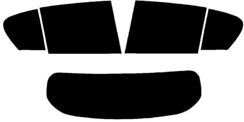 Window-Tint.co.uk Pre Cut Window Tint for BMW 1 Series 5-Door Hatchback E87-2004 to 2011 - Rear Windows 20% Dark Smoke