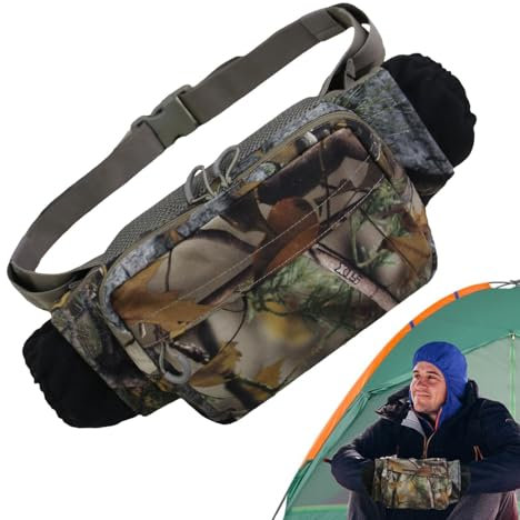 Hunting Hand Warmer Pouch - Thick Warm Gloves for Hunting Hunting | Hunting Fleece Hand Warmers Winter Sleeve for Outdoor Organization with Adjustable Neck Strap for Hunting