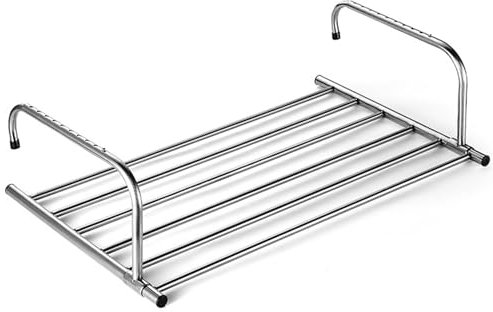 Tendedero para radiador tendedero Extensible de 6 Barras Resistente Soporte de Carga sobre el radiador toallero con Brazos Ajustables Percha Plegable para radiador para Toallas de Ropa