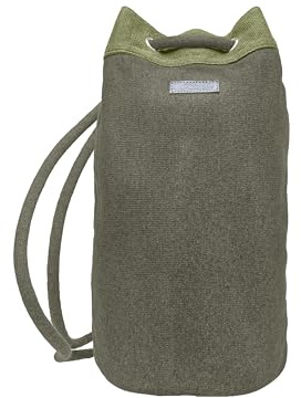 CLASSE77 Zaino a corda/Sacca Mare - Borsa multiuso per palestra o viaggio - Prodotto artigianle - Made in Italy (Verde/avocado)