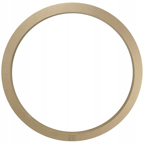 Phoenix MDF Rundrahmen & Bastelring, Massiver Keilrahmen rund für Leinwände, Makramee & Traumfänger, Formstabiler Holzring zum Bespannen & Dekorieren (50 cm)