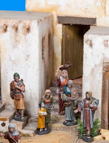 Triciclo Editores Figuras Pastores del Camino |Figuras de Belén |Serie 11cm| Diseñadas por José Luis Mayo |Decoración Navideña |Nacimiento.