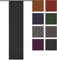 Rollmayer Blickdicht Leinenoptik Schiebevorhang/Flächenvorhang inkl. Beschwerungsstange im 60x245CM Melange (Grafit 22, Klettband) Schiebepaneele Schiebegardine Vorhang Raumteiler