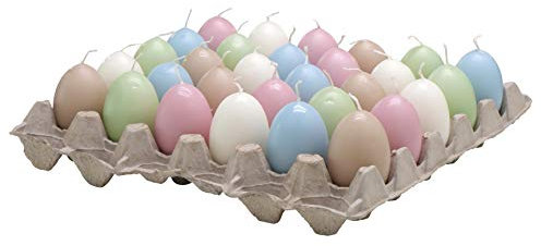 Klocke Kerzen Eierkerze - Bunt - Magnolie Duft - 30 Stück - Höhe 6cm - Ostern