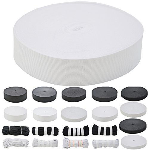 Roban Fashion Gummiband zum nähen 40mm 4cm breit 25 Meter Weiß