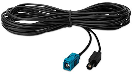 XTRONS Kabel 6 Meter Verlängerungsantenne Antennenadapterkabel Fakra Z Jack/Female Buchse an Fakra Z Stecker/Male Stecker
