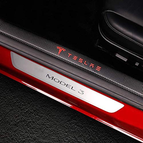 Gabriel for Te-s-la Model 3 Door Sill Protector, Door Sills Wrap Kit Protection - Clear