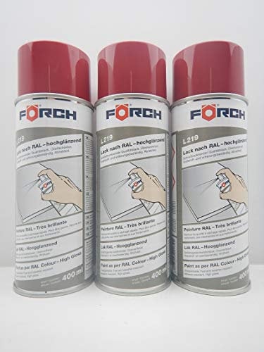 FORCH RUBINROT ROT RAL 3003 Lack LACKSPRAY Spray SPRAYDOSE 400ML (3)