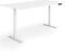 ESMART Germany EZX-132WW 160 x 80 cm Weiß Ergonomischer Steh-Sitz-Schreibtisch Stufenlos elektrisch höhenverstellbar 60,5-125,5 cm 3 x Memory Aktivitätserinnerung Schnelle Montage