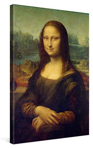 PICANOVA – Leonardo da Vinci – Mona Lisa 40x60cm – Bild auf Leinwand – Premium Kunstdruck Auf 2cm Holz-Keilrahmen Für Schlaf- Und Wohnzimmer – Klassische Kunst