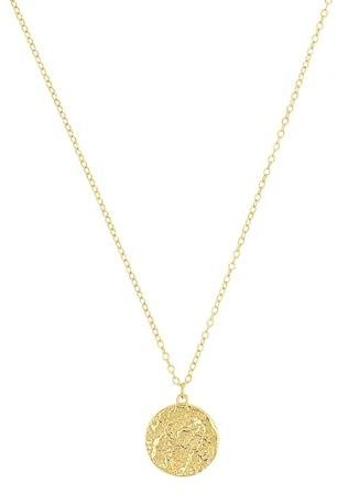 NOELANI Kette mit Anhänger 925 Sterling Silber Damen Halsschmuck, 40+5 cm, Gold, Kommt in Schmuck Geschenk Box, 2030124