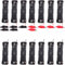 RUNCCI-YUN 3.7 V 18650 porta batterie, 18650 holder,18650 Battery Clip, Titolare Caso Batteria, scatola porta batterie in plastica,con il pin(Nero 14pcs）+10pcs Morsetti a Coccodrillo