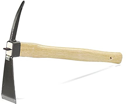 XMRISE Gardening Picks Hacken Hoe-Pick Pointed Hand Picketaxe Mattock Hacken Wordools Camp Heavy Duty Grabging