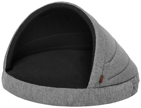 HOBBYGARDEN Hundematratze Haustierbett Hundehütte Kissen Liegen Hundehöhle Bett Sofa Hundekorb Tierbett Hunderuheplatz Hundesofa Matratze, 65 x 65 cm,Graphit