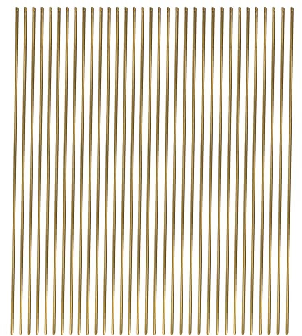 Lot de 30 tiges rondes droites en laiton pour travaux manuels (300 mm x 1 mm)