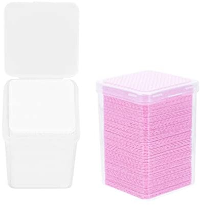 Lurrose 2 Boxes Adhesive Wipes for Lash Glue Lint Adhesive Wipes Eyelash Extensions Glue Wipes Nail Polish Remover Wipes Adhesive Nozzle Wipes 400 Pcs