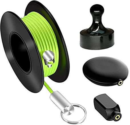 Magnetischer Drahtzieher, 4 Stück Kabeleinziehhilfe Magnetkabel-Abzieher-Set Magnetischer Einfädler für Gartenhäuser im Freien, Elektriker-Einfädelgerät - Geschenk für Männer Vatertag (B)