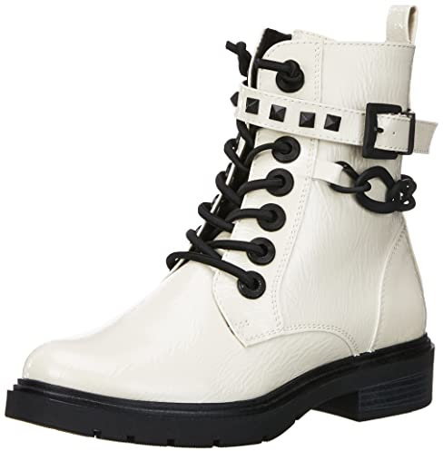 MARCO TOZZI Damen 2-2-25247-29, Stivali alla Moda Donna, Brevetto in Crema, 38 EU