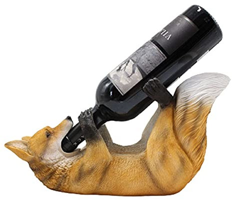 jinyi2016SHOP Alkohol Regal Kreative Kunst Weinregal Bär Form Harz Handwerk Dekoration Wohnzimmer Wohnungsdekorationen Weinhalter Flaschenhalter Wein (Color : Wolf)
