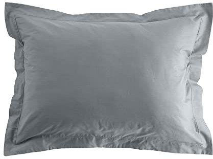 douceur d'intérieur, Kissenbezug (50 x 70 cm), Biolina, grau, 100% Bio-Baumwolle