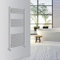 WarmeHaus Radiateur sèche-serviettes incurvé pour salle de bain - Chauffage central - 1200 x 600 mm - Chrome