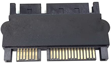 CY 8,9 cm 6,3 cm SATA 22 Pin 7 + 15 Stecker auf SATA 22P 7+15 Stecker Verlängerung Konverter gerader Adapter