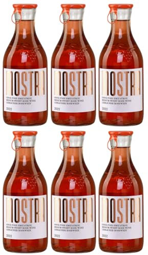 Mostra Imiglykos rose lieblich 6x 0,5l | Weingut Tsililis | Lieblicher Roséwein aus Griechenland | + 20ml Jassas Olivenöl