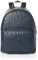 Armani Exchange Women's Essential, Jim, Sustainable, Embossed All Over Logo Backpack, Blue