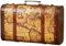 Vintage Suitcase, Trunk, Decorative Treasure Box,Decorative Travel Chest Paperboard Boxes, Retro Design Jewelry Storage for Keepsake Bedroom Display or Party Decor (02-S)