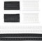 BENECREAT 10 Yards Single Hook and Eye Tape Trim, 2 Colors Polyester Bra Extender for Corset Bra Sewing Quilting Renaissance Dance Corset Bridal Apparel Home Decoration (Black White)