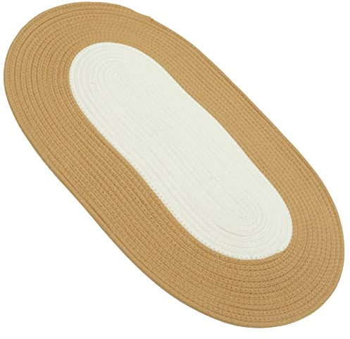 BESPORTBLE Tapis en Corde De Coton Nordic Home Tapis De Bienvenue D'entrée Tapis De Toilette Tapis De Jute Tapis D'entrée Tapis Tressé en Jute Tapis De Ferme Porte D'entrée Produits Menagers