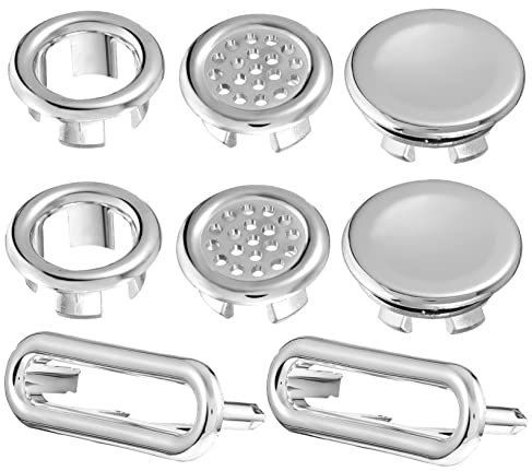 8 Stk Überlauflochdekoration überlauf abdeckung Badewannenabdeckung waschbecken Überlaufabdeckung für Badewanne Badewannenüberlaufabdeckung Doppelschicht schmücken Sockelbecken