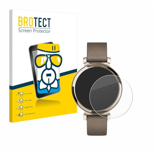 BROTECT Schutzglas für Garmin Lily 2 | Transparenter Displayschutz Made in Germany Schutzfolie Panzer Folie Glas 9H Anti-Fingerprint Einfache Montage Clear