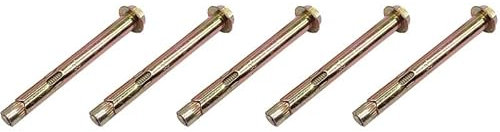 Aoktorkit Spreizschrauben, M10 x 60, Spreizdübel, Sechskantmutter, Spreizhülse für Beton, Mauerwerk, Ziegel, Wandbefestigungen, 5 Stück