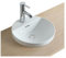 MOB-IN Vasque Semi encastrée Ronde en céramique Blanche 37cm