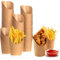 Anicy 50 Stück Pommes Schalen Kraftpapier Becher - 12oz Bubble Waffeleisen Tüten, Eisbecher Pappe für Waffeln, Pommes Frites, Popcorn, Eiscreme, Obstspieße