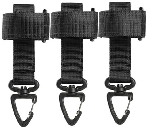 3 Pezzi Porta Guanti con Moschettone, Supporto per Cintura, Clip Regolabili con Gancio per Guanti da Lavoro