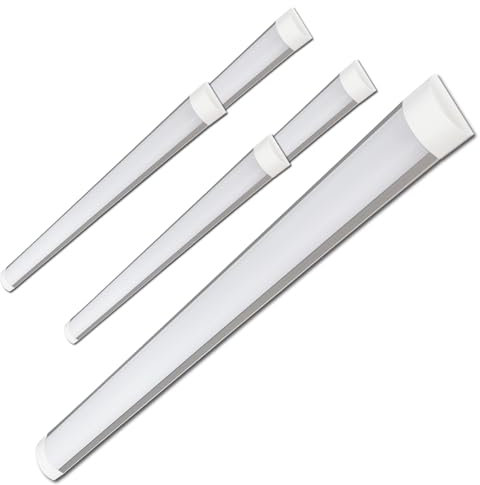 LED ATOMANT Pack 5x Pantalla Luminaria LED integrado, 150cm 48W, CCT (Selector de Color Blanco Calido, Neutro y Frio), 4800 lumenes
