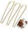 Mbsomnus 3 Stück French Hair Pin Metall Französische Haarnadel 14cm French Twist Hair Pin U-Förmige Haargabel Groß Haarpin Gold Hair Pins French Clip für Frauen Mädchen Alle Haartypen