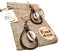 WORLD GOBLINS Pendientes Hippies Mujer Largos. Llamativos, Pendientes de Bronce y Concha Natural, Boho Vintage. Hechos a Mano, Aretes Originales Hechos en España (Bonce Concha Natural)